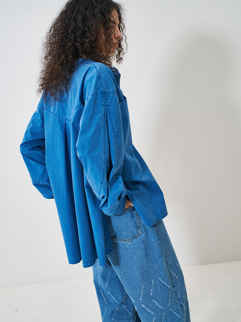 【 予約:2月上旬 】PIGMENT WASHED SHIRT /Y261-12007